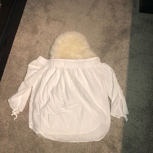 White off the shoulder blouse